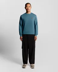 ライルアンドスコット メンズ アウター パーカー・スウェット クルーネック セーター Lyle Scott Crew Neck Sweater Deep Waterのサムネイル