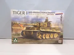  未組立 プラモデル TAKOM タコム 1/35 TIGER I MID-PRODUCTION ｗ/Zimmerit Otto Cariusのサムネイル