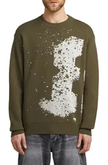 ジースター メンズ アウター パーカー・スウェット クルーネック セーター コットン GSTAR Sprayed 89 Relaxed Organicotton Crewneck Sweater Daのサムネイル