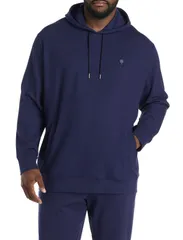 サイコバニー メンズ アウター パーカー・スウェットール Psycho Bunny Big Tall Kai Textured Hoodievening Blue ブルーのサムネイル