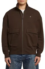 ジースター メンズ アウター パーカー・スウェット シャツ GSTARovic ZipUp Sweatshirt Deep Brown ブラウンのサムネイル