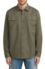 ジースター メンズ トップス シャツ レギュラーフィット コットン リネン GSTAR CPO Regular Fit Cotton Linen ButtonUp Shirturfのサムネイル