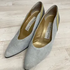 BALENCIAGA バレンシアガ パンプス 35 (22.5cm相当) ライトグレー/ゴールド 1327 レディース シューズ/靴[OL00333]のサムネイル