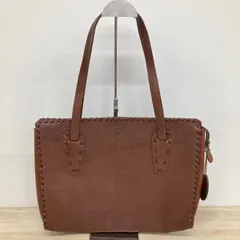 IBIZA/イビザ トートバッグ/セミショルダーバッグ ブラウン/茶色 編み込み/ステッチデザイン レディース[OB03958]のサムネイル
