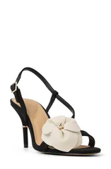 テッドベーカー レディース シューズ ヒール サンダル Ted Baker London Juliette Slingback Sandal Black White ホワイトのサムネイル