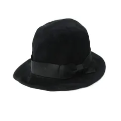 ヴィンテージ VINTAGE メイキンス Makins ハット 帽子リボン 黒 ブラック 1212のサムネイル