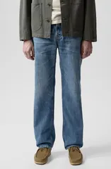 ヌーディージーンズ メンズ ボトムス デニムパンツ ワイドレッグ Nudie Jeans Tuff Tony One Wash Wide Leg Loose Fit Jeans Basementracのサムネイル