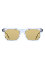 フェラガモ メンズ アクセサリー サングラス・アイウェア FERRAGAMO 55mm Rectangular Sunglasses Transparent Grey グレーのサムネイル
