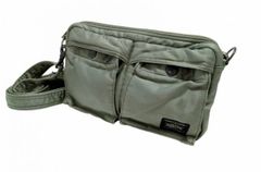 美品PORTER TANKER ポーター ミニショルダーバッグ セージグリーン