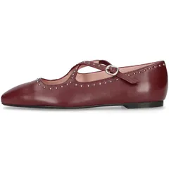 プリティ・バレリーナ レディース シューズ パンプス Pretty Ballerinas Criss Cross Mary Jane Burgundy バーガンディのサムネイル