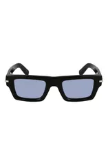 フェラガモ メンズ アクセサリー サングラス・アイウェア FERRAGAMO Prisma 50mm Rectangular Sunglasses Black Azure ブラックのサムネイル