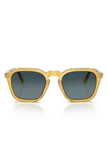 ペルソル メンズ アクセサリー サングラス・アイウェア Persol 52mm Polarized Gradient Square Sunglasses Miele Polar Gradient Blのサムネイル