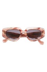 ロエベ レディース アクセサリー サングラス・アイウェア Loewe Anagram 51mm Geometric Sunglasses Coloured Horn Smoke スモーク