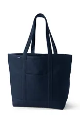 ランズエンド レディース バッグ Lands End Open Top Canvas Tote Bag Radiant Navy ネイビーのサムネイル