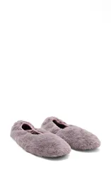 マンゴ レディース シューズ サンダル MANGO Faux Fur Slipper Purple パープルのサムネイル