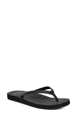 サヌーク レディース シューズ サンダル Sanuk Yoga Joy II Flip Flop Black ブラックのサムネイル