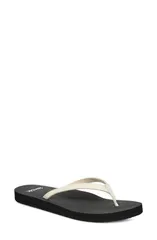 サヌーク レディース シューズ サンダル Sanuk Yoga Joy II Flip Flop White Black ホワイトのサムネイル