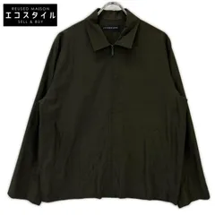 JURGEN LEHL　ヨーガンレール　カーキ シルク×コットン シャツブルゾン　Mのサムネイル