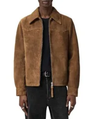 オールセインツ メンズ アウター ジャケット・ブルゾン ALLSAINTS Dellcot Jacketobacco Brown ブラウンのサムネイル