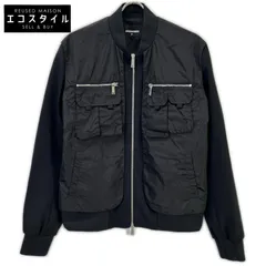 DSQUARED2　ディースクエアード　S74AM1208 ブラック レイヤード ボンバージャケット　44のサムネイル