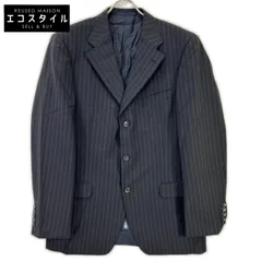 GUCCI　グッチ　ブラック 138296 ストライプ 3Bテーラードジャケットのサムネイル