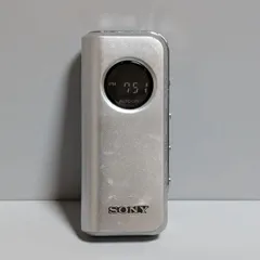 SONY SRF-M98 2バンドラジオ ポケットラジオ ワイドFMステレオ/AM PLLシンセサイザーラジオ ライターサイズ cf-r46 古いラジオ 中古のサムネイル
