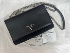 PRADA サフィアーノ チェーンバッグ 1BD144ショルダーバッグ - メルカリ