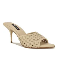 ナインウェスト レディース シューズ スリッポン・ローファー サンダル Nine West Womens Kirela Woven SlipOn Stiletto Dressandals Ivoryのサムネイル