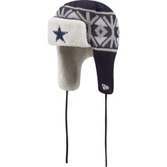ニューエラ メンズ アクセサリー 帽子 ニット Mens New Era Navy Dallas Cowboys Knitrapper Hat Navy ネイビーのサムネイル