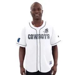 スターター メンズ トップス シャツ ジャージー STARTER MensGIII Sports by Carl Banks White Dallas Cowboys Throwback Relayのサムネイル