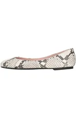 プリティ・バレリーナ レディース シューズ パンプス Pretty Ballerinas Round Toe Snaked Ballet Flat Ivory アイボリーのサムネイル