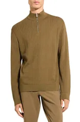 セオリー メンズ アウター パーカー・スウェット ハーフジップ セーター Theory Walton Half Zip Sweater Duffleのサムネイル