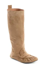 アクネ ストゥディオズ レディース シューズ ブーツ・レインブーツ ローファー Acne Studios Moc Toe Loafer Boot Beige ベージュのサムネイル