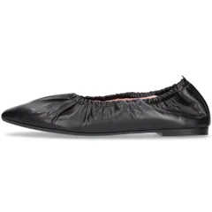 プリティ・バレリーナ レディース シューズ パンプス Pretty Ballerinas Rouched Ballet Flat Black ブラックのサムネイル