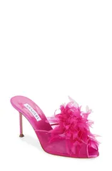アクアズーラ レディース シューズ サンダル Aquazzura Pome Slide Sandal Azalea Pink ピンクのサムネイル