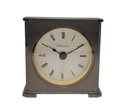 ティファニー 置時計 テーブルクロック 白文字盤 クォーツ アンティーク ドイツ製 ＱＺ ヴィンテージ Tiffany＆Co. 卓上時計 2100のサムネイル