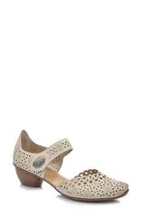 リーカー レディース シューズ ヒール Rieker Mirjam dOrsay Pump Cremaのサムネイル