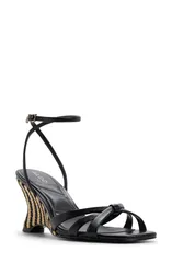 アルド レディース シューズ ヒール サンダル アンクル ALDO Ermannankle Strap Wedge Sandal Black ブラックのサムネイル