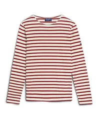 セイントジェームス レディース トップス シャツ Saint James MINQUIERS MODERN Breton Striped Shirt EcruMaroon エクリュのサムネイル