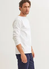 セイントジェームス レディース トップス シャツ Saint James GUILDO Boat Neck Heavyweight Breton Shirt Ecru エクリュのサムネイル