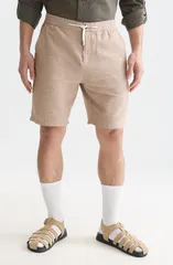 スコッチアンドソーダ メンズ ボトムス ハーフパンツ・ショーツ レギュラーフィット ショートパンツ コットン リネン Scotch Soda Regular Fit Cotton Linen Chinのサムネイル