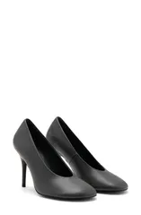 マンゴ レディース シューズ ヒール MANGO Round Toe Pump Dark Grey グレーのサムネイル
