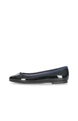 プリティ・バレリーナ レディース シューズ パンプス Pretty Ballerinas Round Toe Patent Ballet Flat Blue ブルーのサムネイル