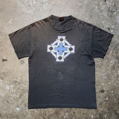 STUSSY 90s 白タグ ボーダーTシャツ L ロゴ刺繍 USA製 OLD STUSSY