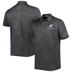 トッミーバハマ メンズ トップス ポロシャツ Mens Tommy Bahama Charcoal Kevin Harvick Palm Coast Delray Frond IslandZone Pのサムネイル