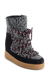イザベル マラン レディース シューズ ブーツ・レインブーツ Isabel Marant Nowla Mixed Media Snow Boot Black ブラックのサムネイル