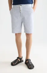 スコッチアンドソーダ メンズ ボトムス ハーフパンツ・ショーツ ショートパンツ コットン リネン Scotch Soda Stretch Cotton Linen Bermuda Shorts Infのサムネイル