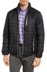 カッターアンドバック メンズ アウター ジャケット・ブルゾン Cutter Buck Rainier PrimaLoft Full Zip Jacket Black ブラックのサムネイル
