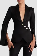 アリス アンド オリビア レディース アウター ジャケット・ブルゾン ブレザー Alice Olivia The Sculpt Blazer Black ブラックのサムネイル