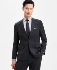 ヒューゴボス メンズ アウター ジャケット・ブルゾン Hugo Boss Mens ModernFit Solid Suit Jacket Charcoal チャコールのサムネイル